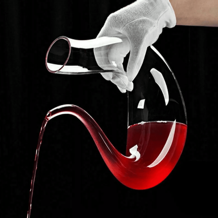 Crystal U - shaped 1500ml Wine Decanter - Snaplify