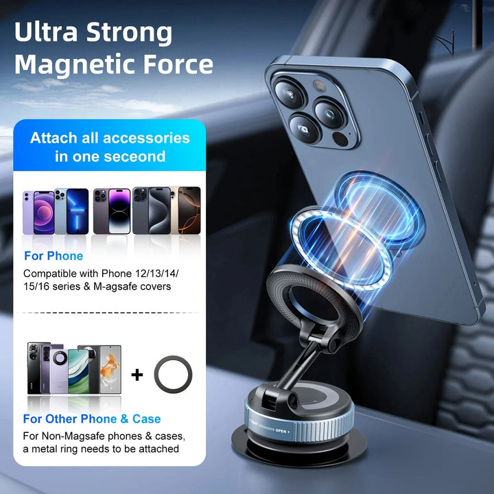 FlexiMount 360 – Magnetic Phone Holder for Car, Kitchen & More - Snaplify