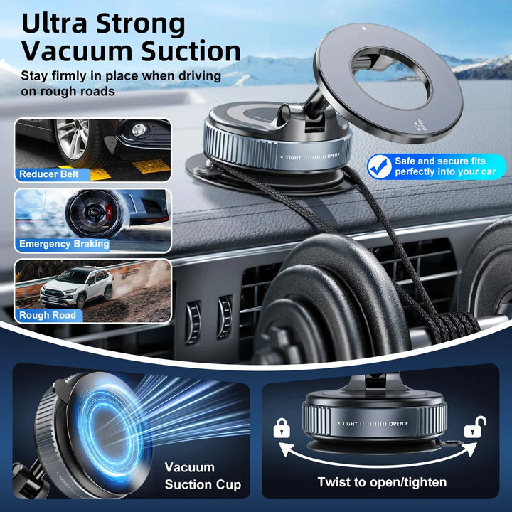 FlexiMount 360 – Magnetic Phone Holder for Car, Kitchen & More - Snaplify