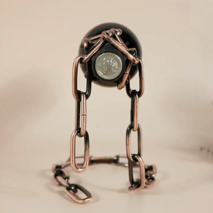Magic Iron Chain Wine Bottle Holder - Snaplify