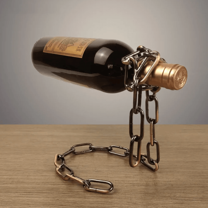 Magic Iron Chain Wine Bottle Holder - Snaplify