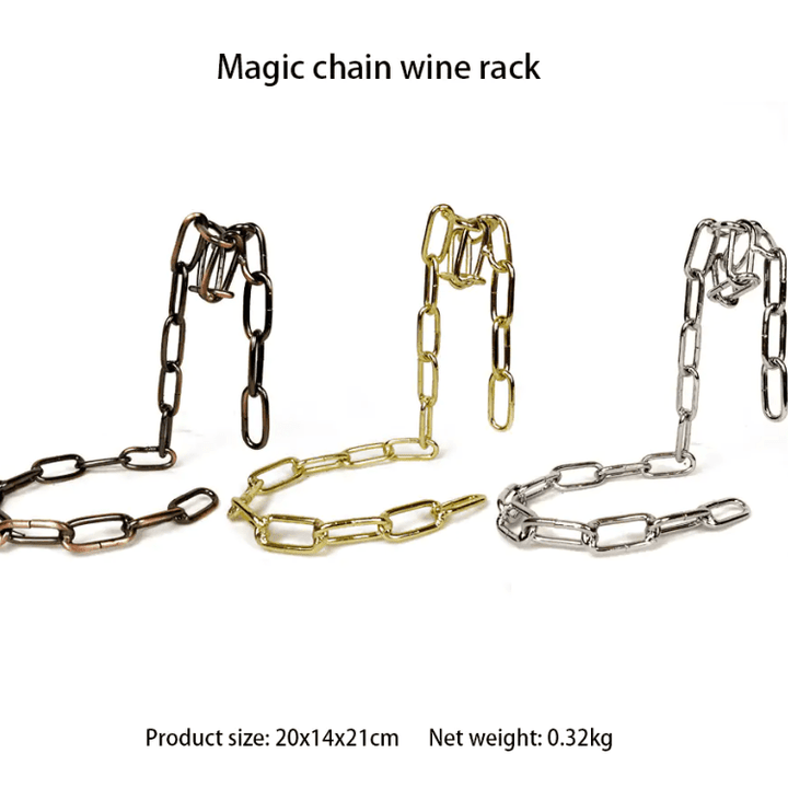 Magic Iron Chain Wine Bottle Holder - Snaplify