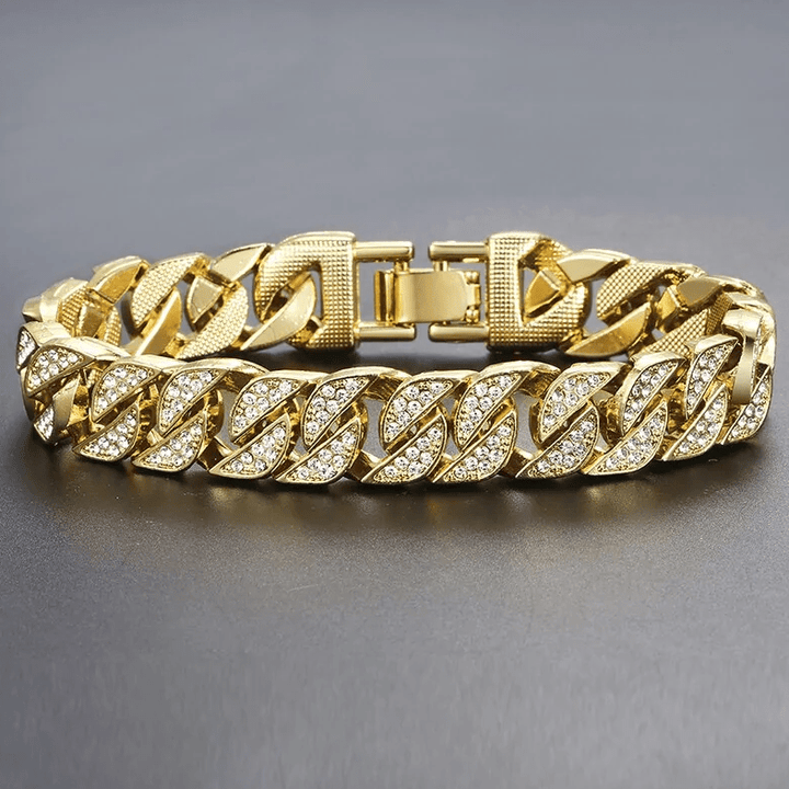 Miami Gold Curb Cuban Bracelet - Snaplify