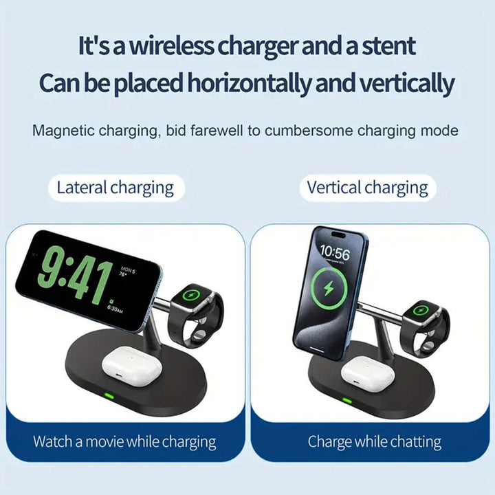 SwiftCharge 3 - in - 1 – Magnetic Fast Charging Station for Apple Devices - Snaplify