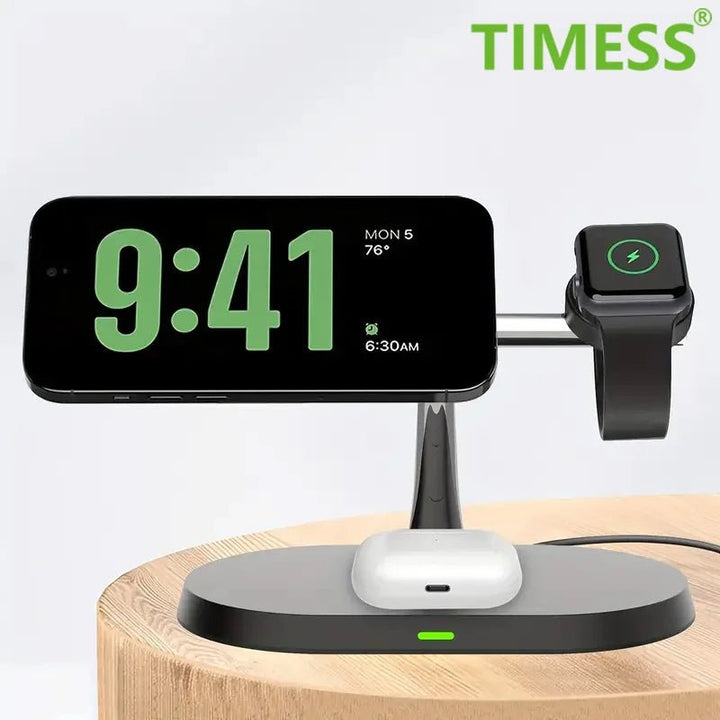 SwiftCharge 3 - in - 1 – Magnetic Fast Charging Station for Apple Devices - Snaplify