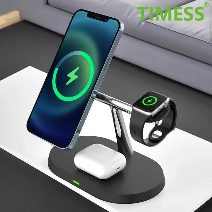 SwiftCharge 3 - in - 1 – Magnetic Fast Charging Station for Apple Devices - Snaplify