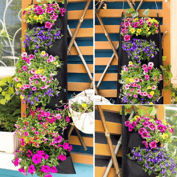 Vertical Hanging Garden Flower Pots - Snaplify