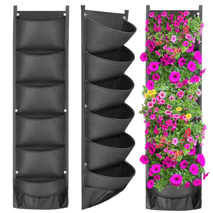 Vertical Hanging Garden Flower Pots - Snaplify
