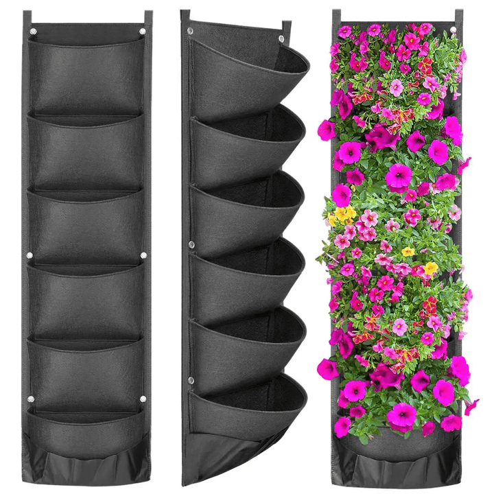 Vertical Hanging Garden Flower Pots - Snaplify